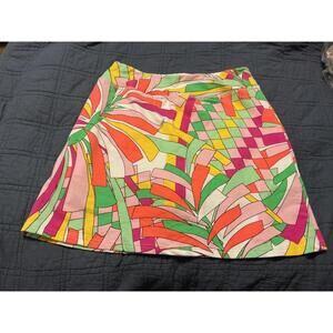 Barbara Gerwit Skort XL EUC mod retro print